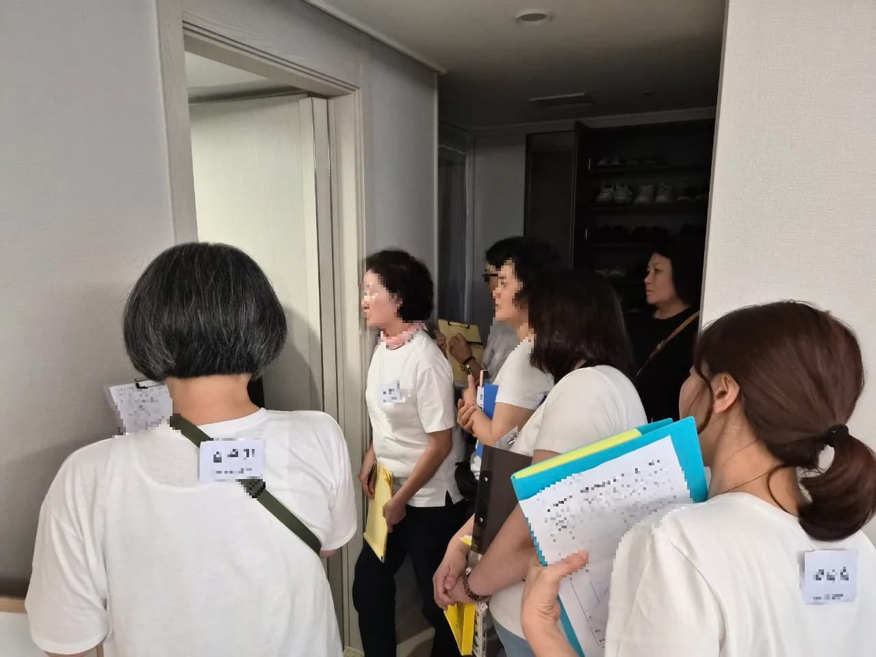 현장 실습에 나선 정리수납전문가 과정 수강생들